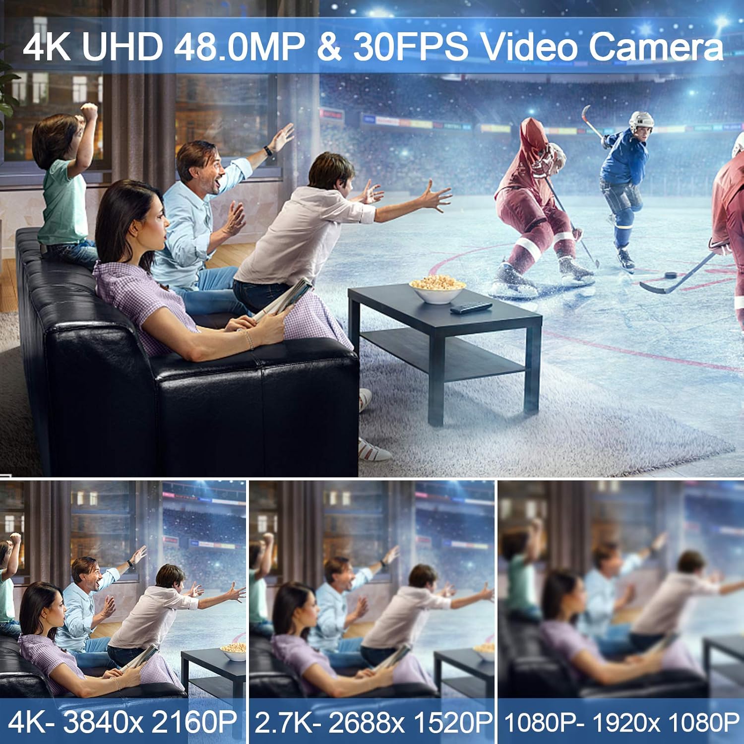 Cheapest 🛒 4K Video Camera Camcorder 48MP 30fps Ultra HD Vlogging Camera for YouTube w/ 18x Digital Zoom & IR Night Vision, Microphone, 2.4G Remote Control, Lens Hood, Handheld Stabilizer, 3.0 Touch Flip Screen