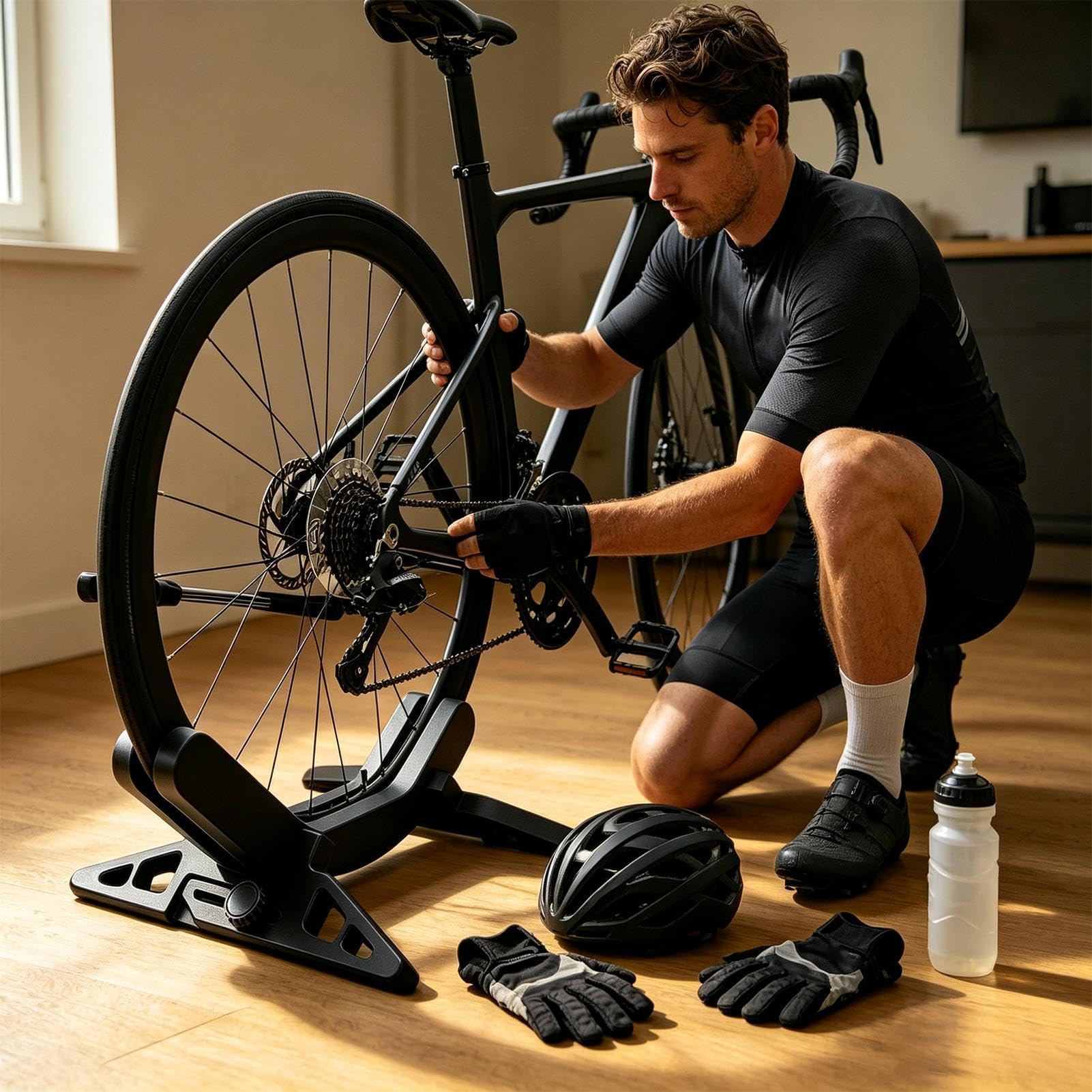 Béquille Vélo Pour Garage Support De Roue Réglable Et Renforcé