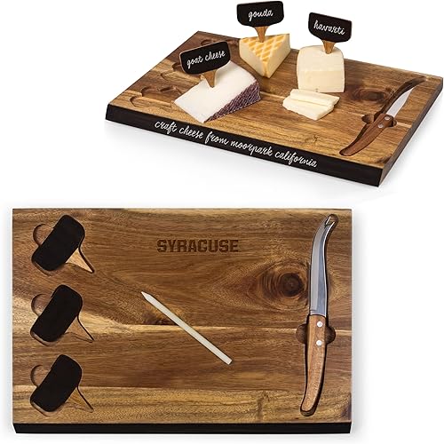 Vista 30 de PICNIC TIME NCAA NCAA - Juego de tablas de cortar y herramientas de queso de acacia Delio unisex para adultos