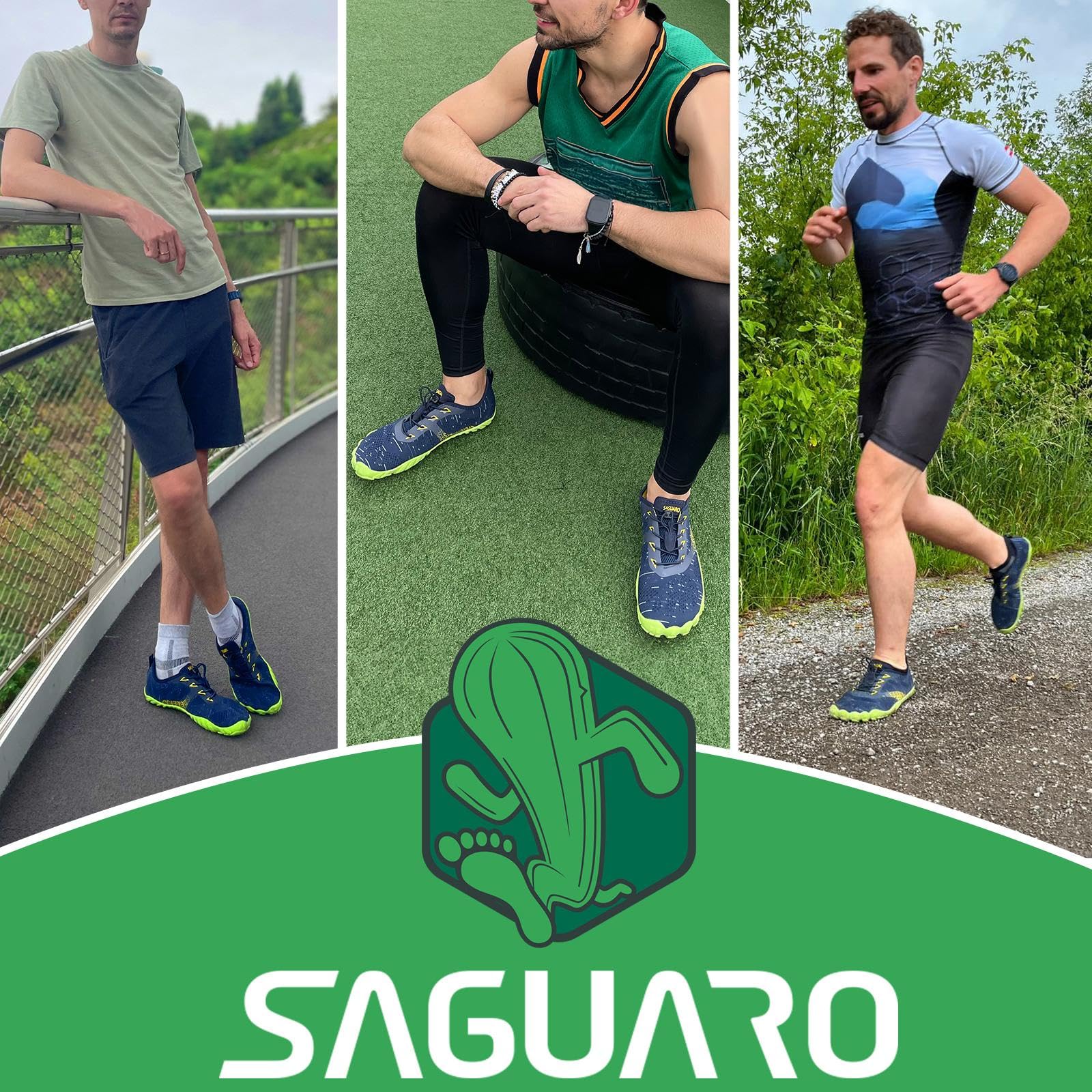 SAGUARO Scarpe Minimaliste Comode Morbide Scarpe Barefoot Leggere e Antiscivolo,Unisex-Adulto