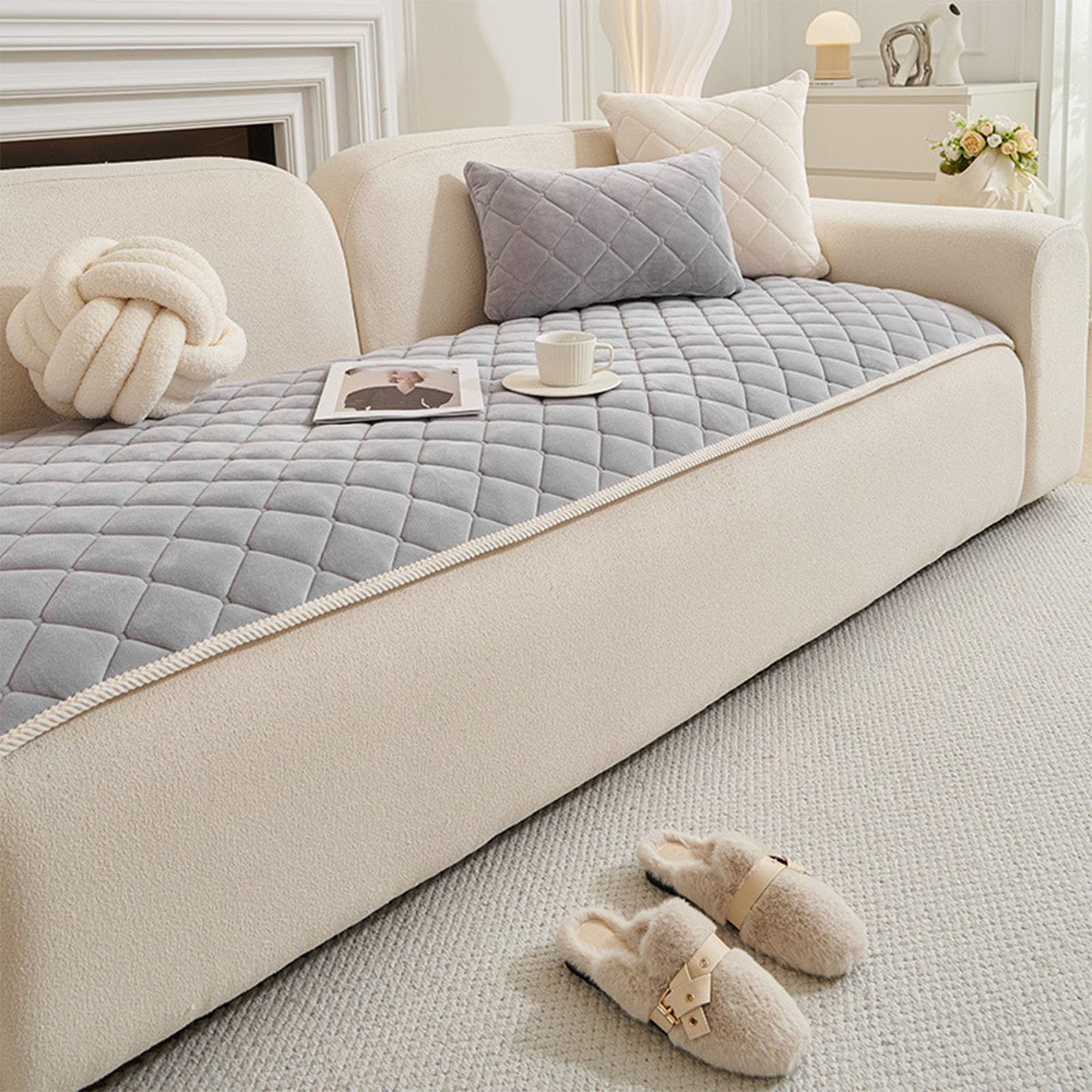 Housse de canapé anti-poils et lavable pour foyers avec animaux