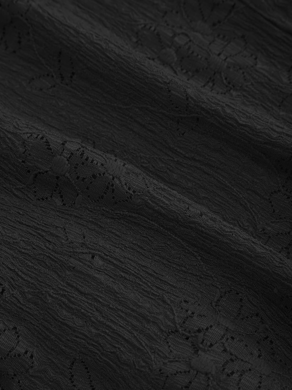 CIDER Womens Going Out Tops Lace Bell Long Sleeve Square Neck Ruffle Tie Front Tops - Image 5