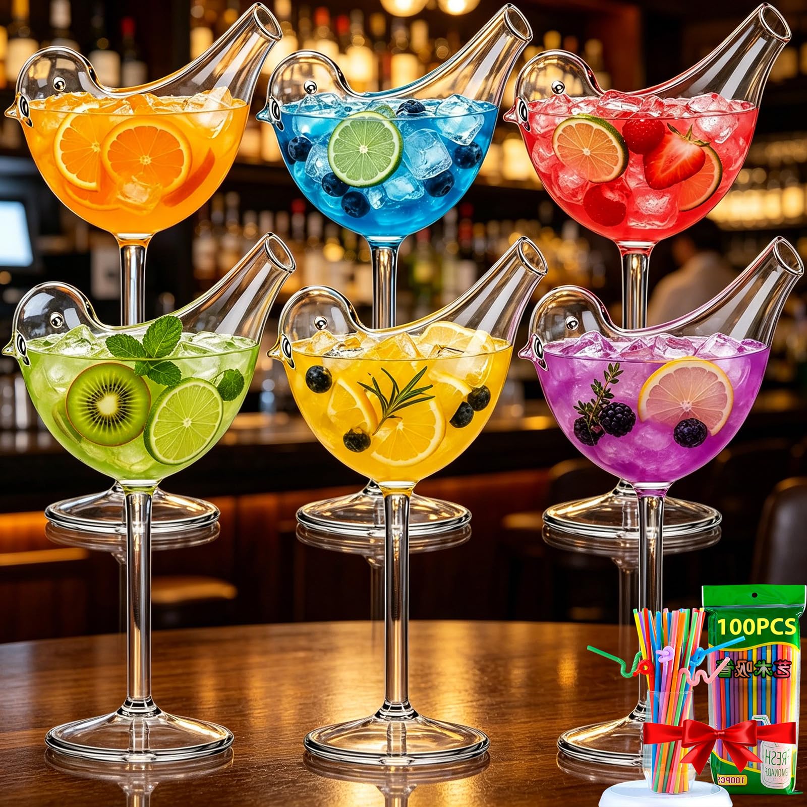 Bird Shaped Cocktail Glasses – 2026 New Unique Creative Wine Glass for Champagne, Mixed Drinks – Party, Wedding, Home Decor (6)