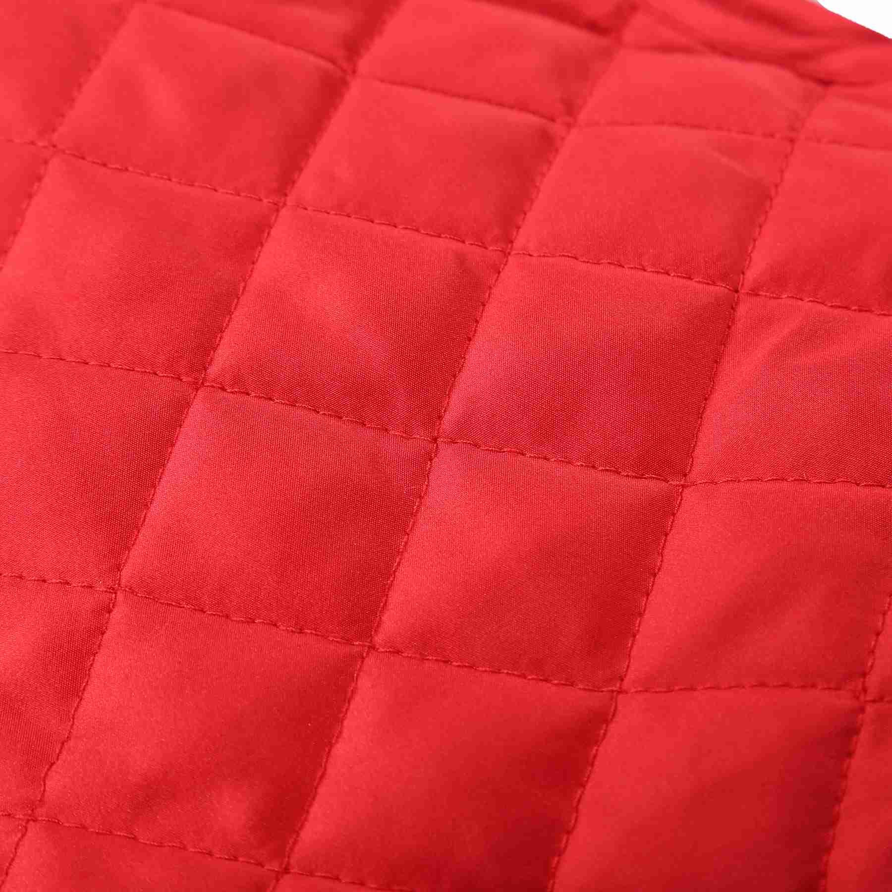 Bienzoe Gilet matelassé décontracté pour femme : veste légère et pliable sans manches, Rouge, 3X-Large
