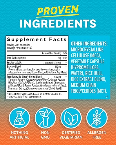 Miniatura 3 de Zenwise - Probióticos, enzimas digestivas para la hinchazón y el alivio de gases, jengibre, diente de león y canela para mejorar la digestión,