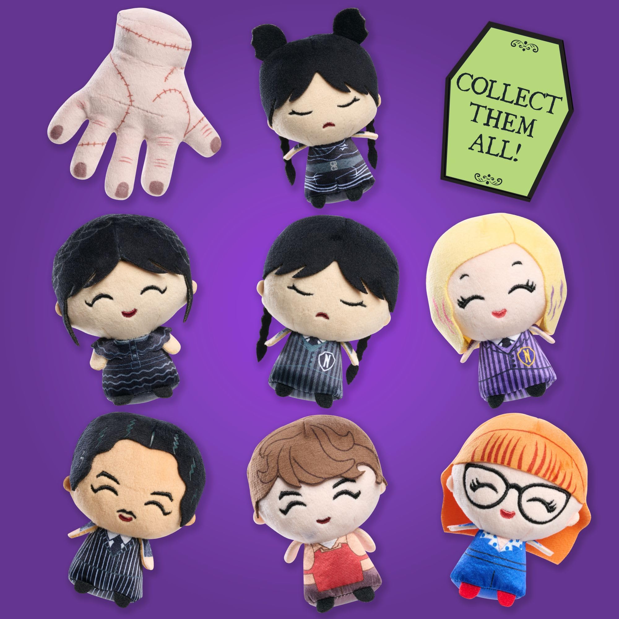 Amazon.com: Just Play Wednesday Collectible Mini 3.5 inch Plush 2