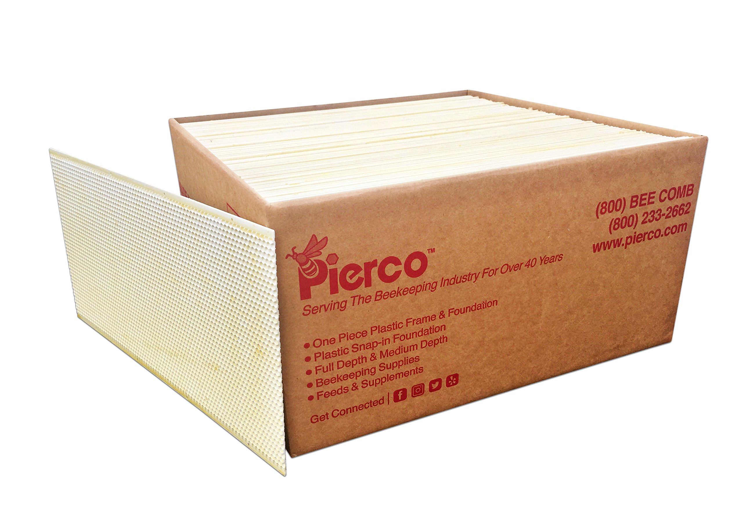 Pierco Inc 9 DEEP FOUNDATION WAXED - 100 pack WHITE