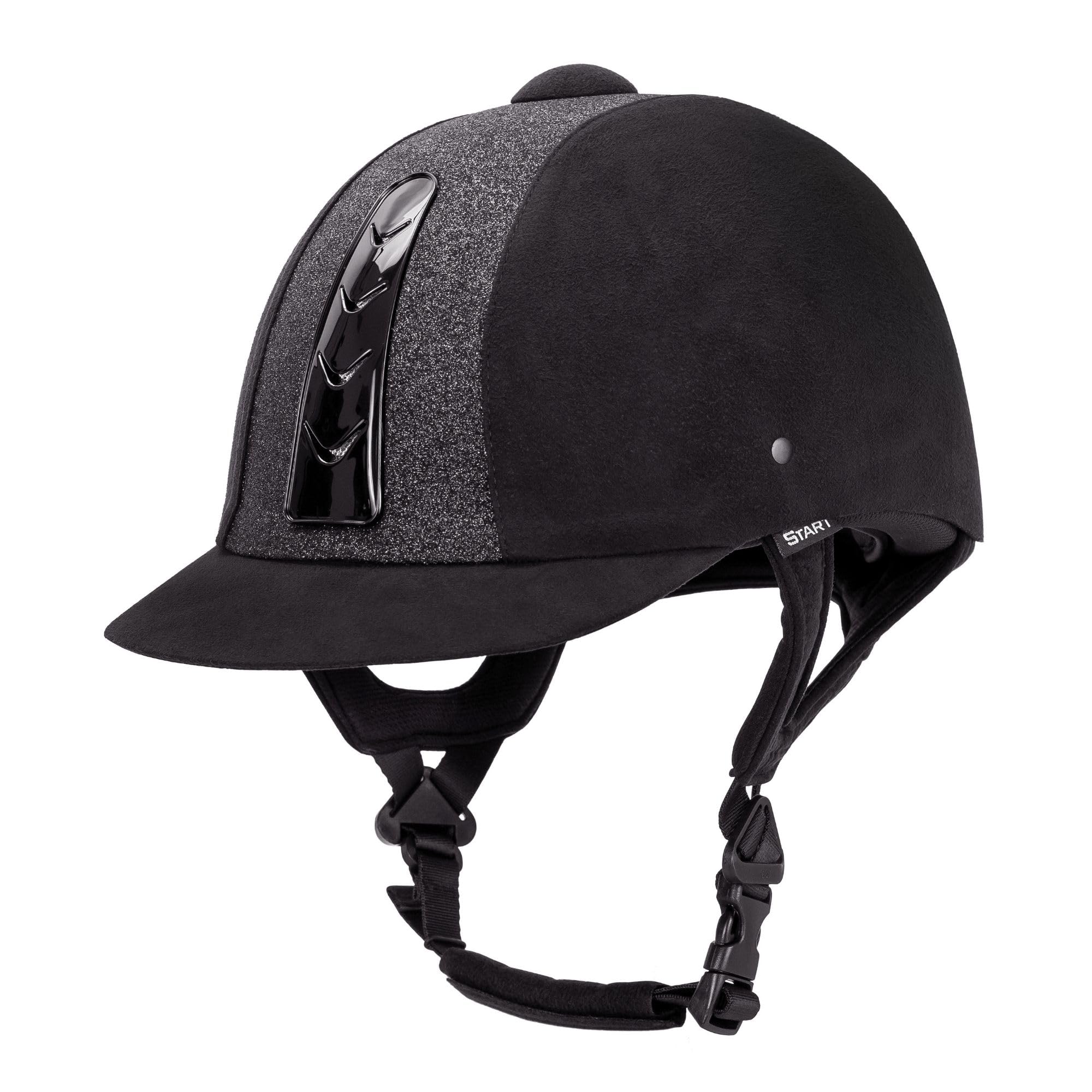 Start Sport+ - Casco de equitación ligero y seguro para adultos y niños, con sistema de ventilación eficaz, ajustable para un ajuste óptimo y comodidad durante la equitación