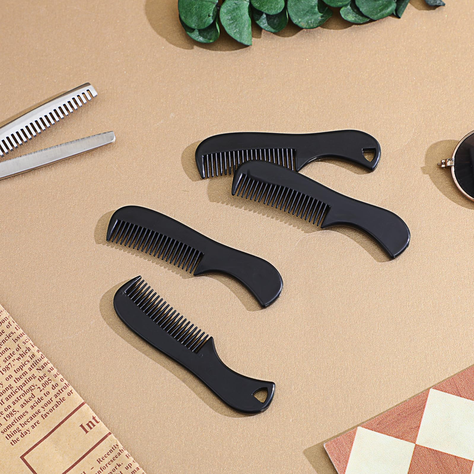 FRCOLOR 5 Juegos De Peines Para Barba Para Hombre Peine Para El Cuidado De La Barba Accesorio De Viaje 10 Unidades X 5