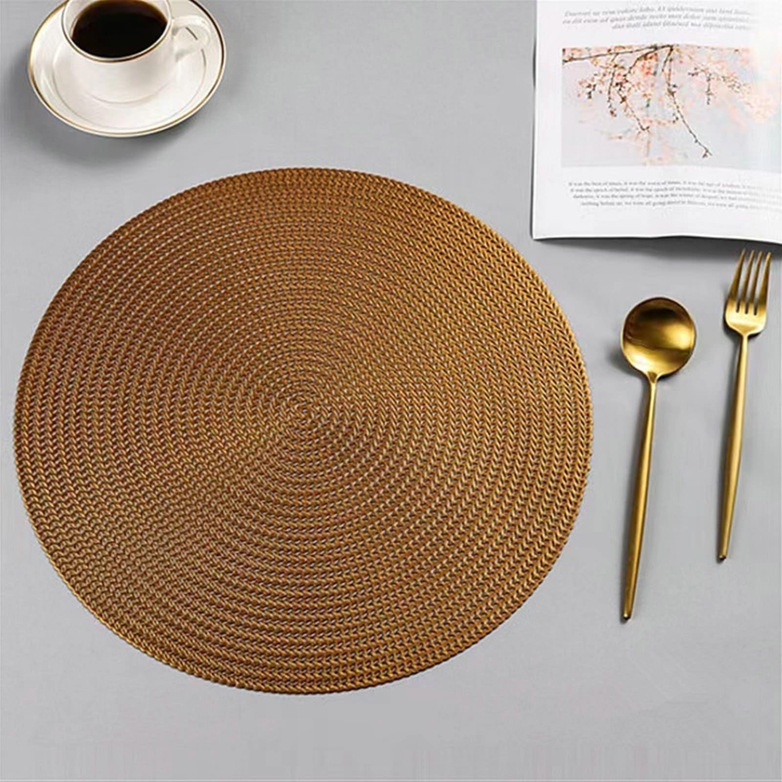 Sets de table bronze motif blé pour décorer vos dîners en salle à manger