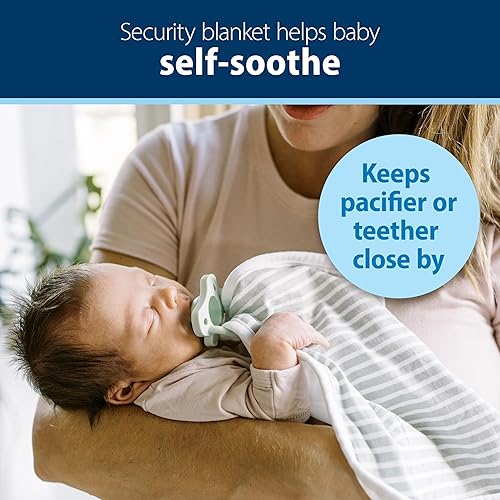 Miniatura 3 de Dr. Brown's Lovey - Manta con anillo de mordedor y chupón HappyPaci de una pieza de silicona 100% de silicona, juego de manta de seguridad calmante