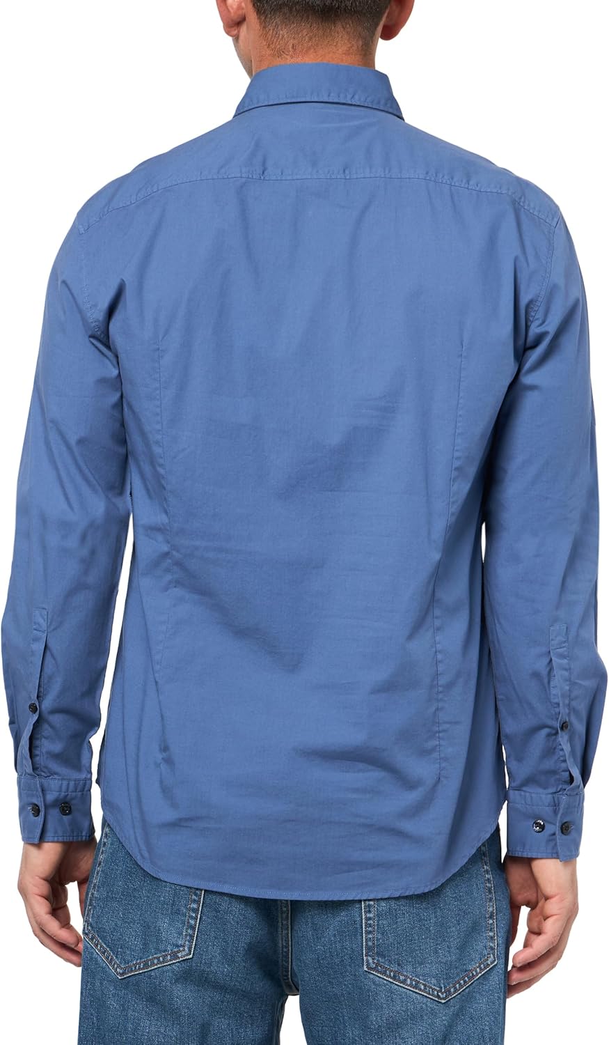 Hugo Mens Woven Logo Patch Button Down Shirt - Image 2