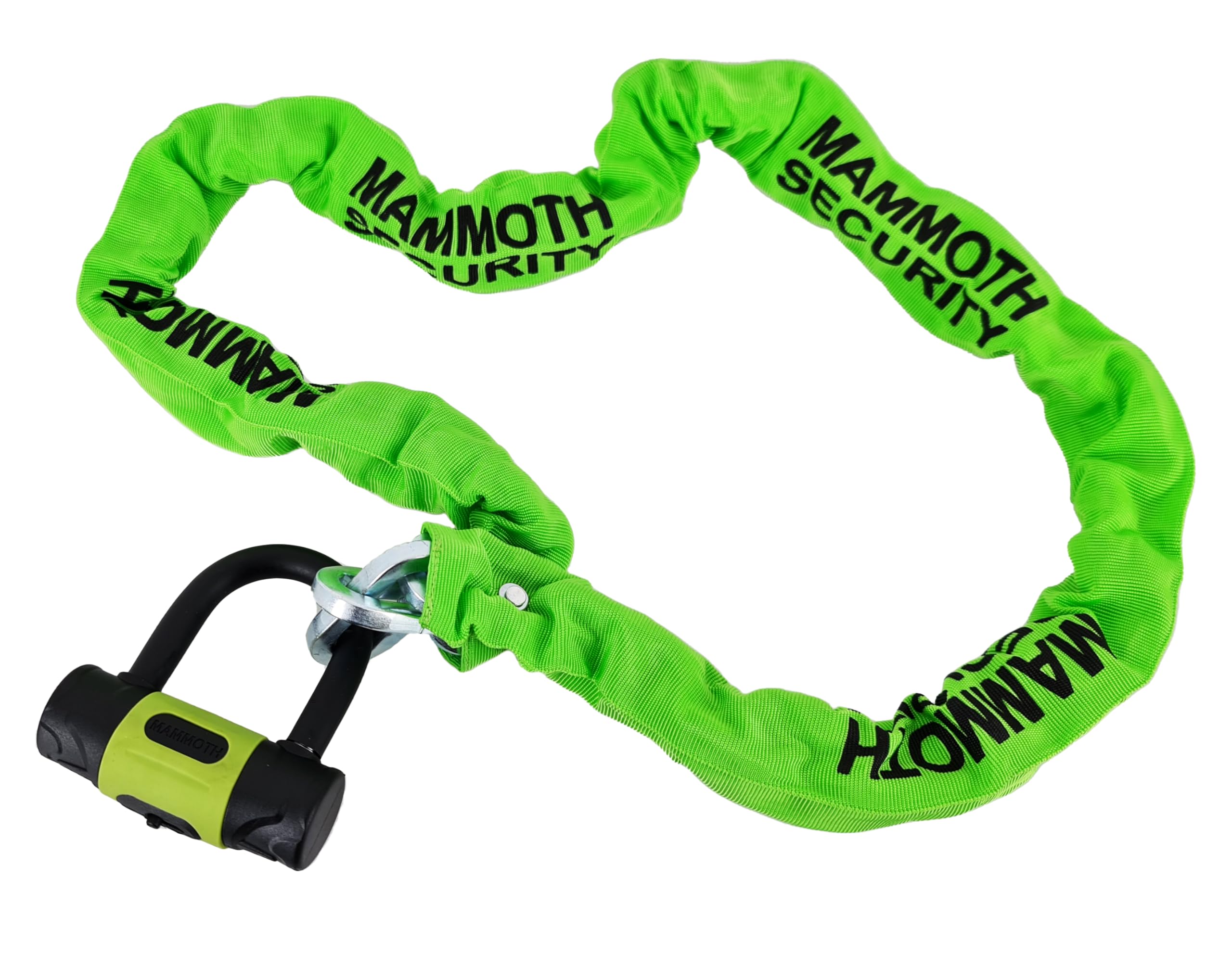 Bike-It Mammoth Motorbike D-Lock & Chain, 10mm x 1.5m - Disc Lock Function