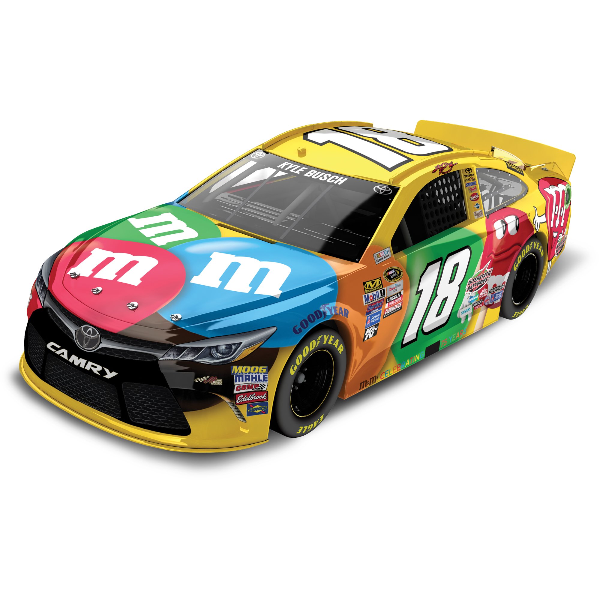 ミニカー Lionel Racing 2016 Race Winner #18 M&M's Lionel Racing Kyle Busch #18 M&M's 2016 Toyota Camry NASCAR