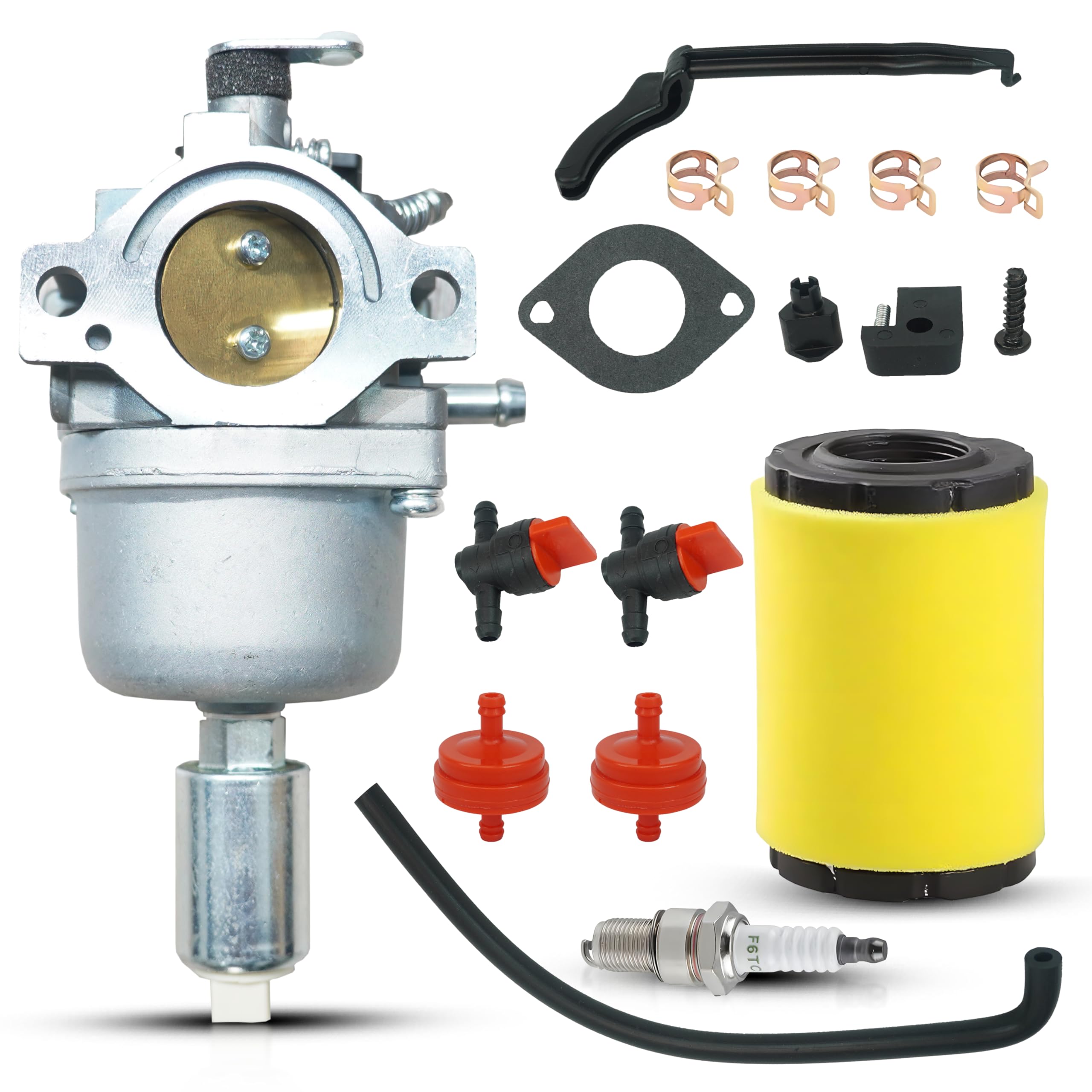 Carburador para Troy Bilt Pony 13WM77KS011 13AN77BS011 13AN77KG011 13AN77TG766 13AJ609G766 13WN77BS011 13AN77KS211 13WN77KSS211 066 1. 3AN77KG066 Cortacésped 15.5HP/17.5HP Briggs Stratton 500cc Motor