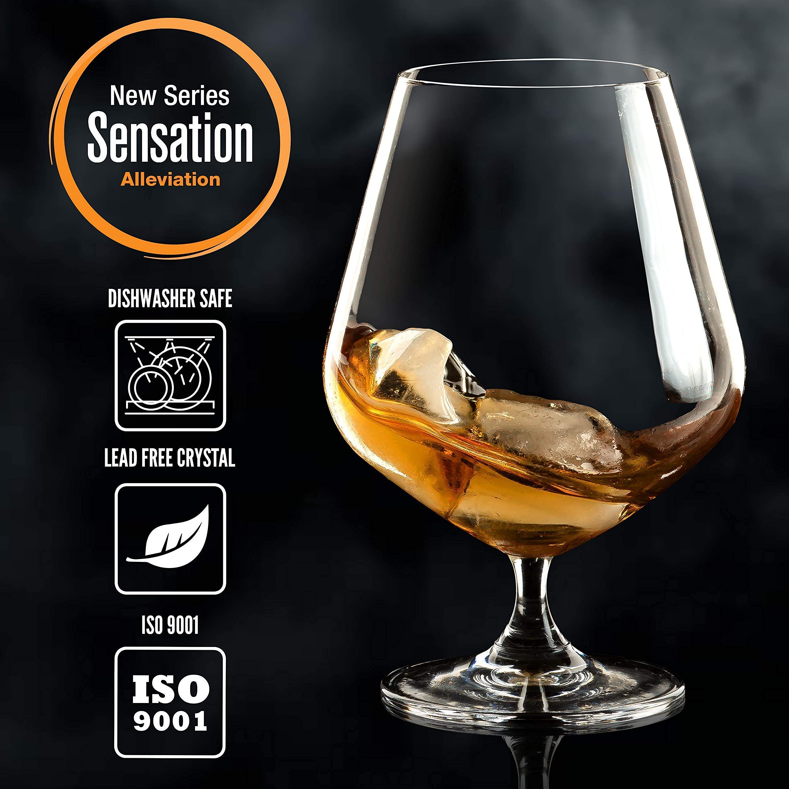 Season STORY Large Brandy Snifters Cognac Glasses Set of 2 21oz