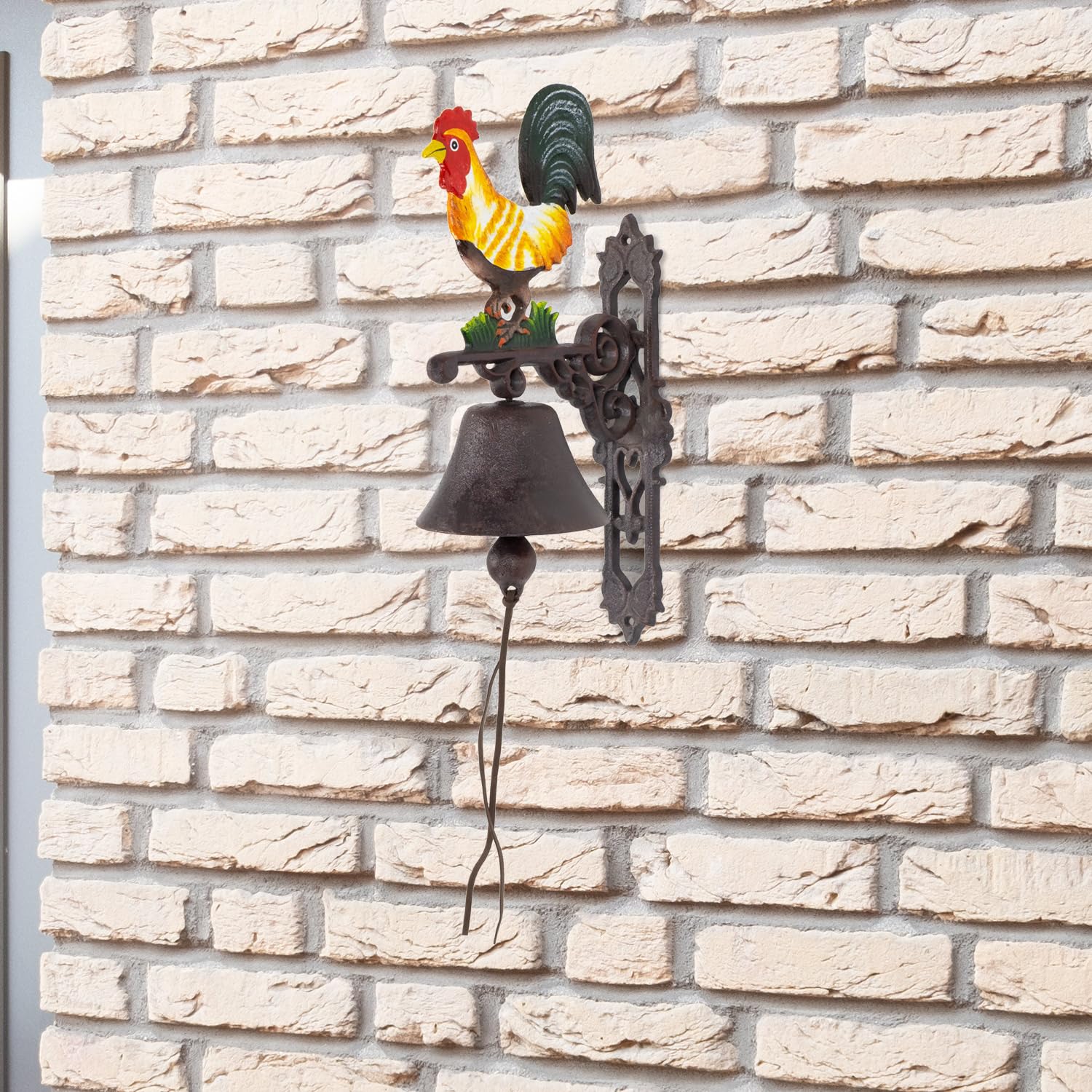 Halloween-Hexen-Türklingel Aus Gusseisen – Deko-Glocke Mit Landhaus-Optik, Ca. 20 Cm