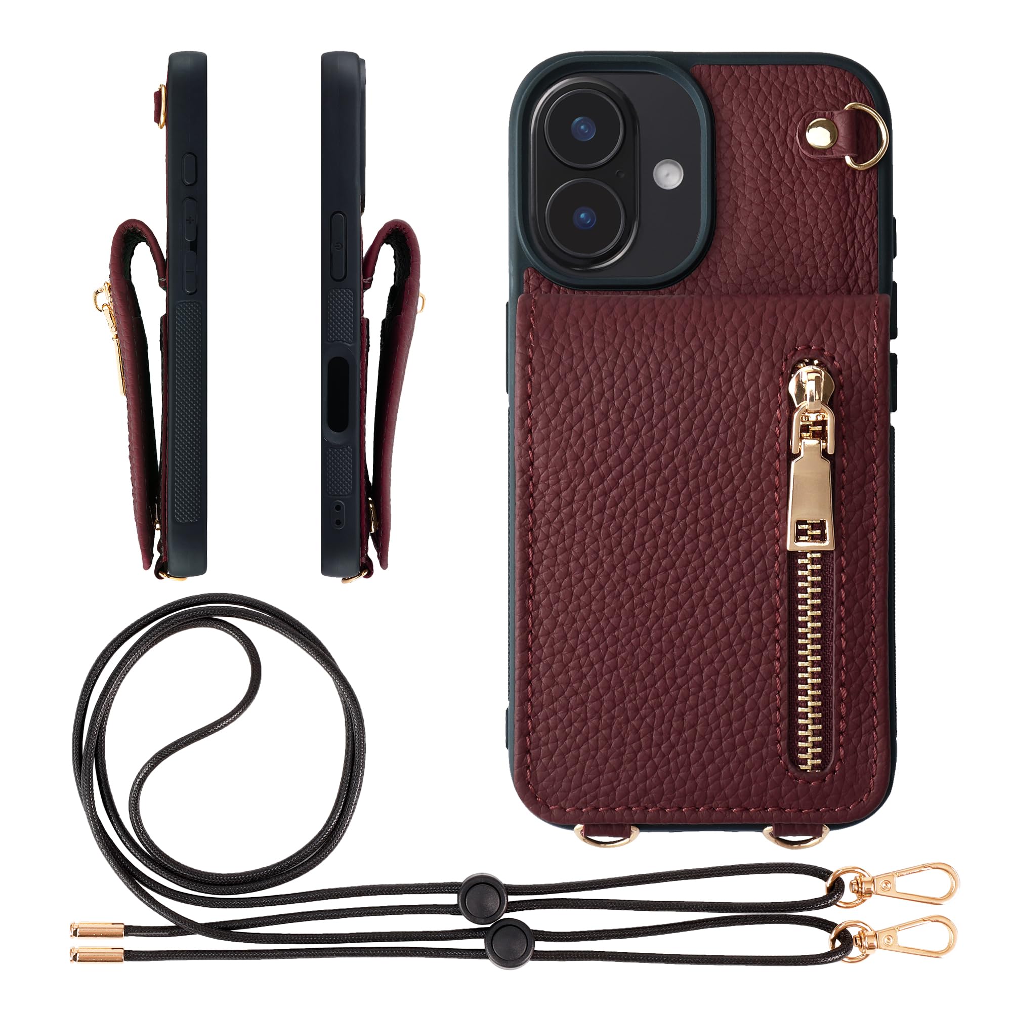 Amazon.co.jp: HANATORA iPhone16 ケース 本革 スマホケース スマホショルダー カードポケット スタンド  ショルダーストラップ 付き シュリンクカーフレザー コインケース 小銭入れ ワイン SCPGGZ-16-Wine : 家電＆カメラ  [HANATORA] iPhone 13 ケース ショルダー 本革 ...