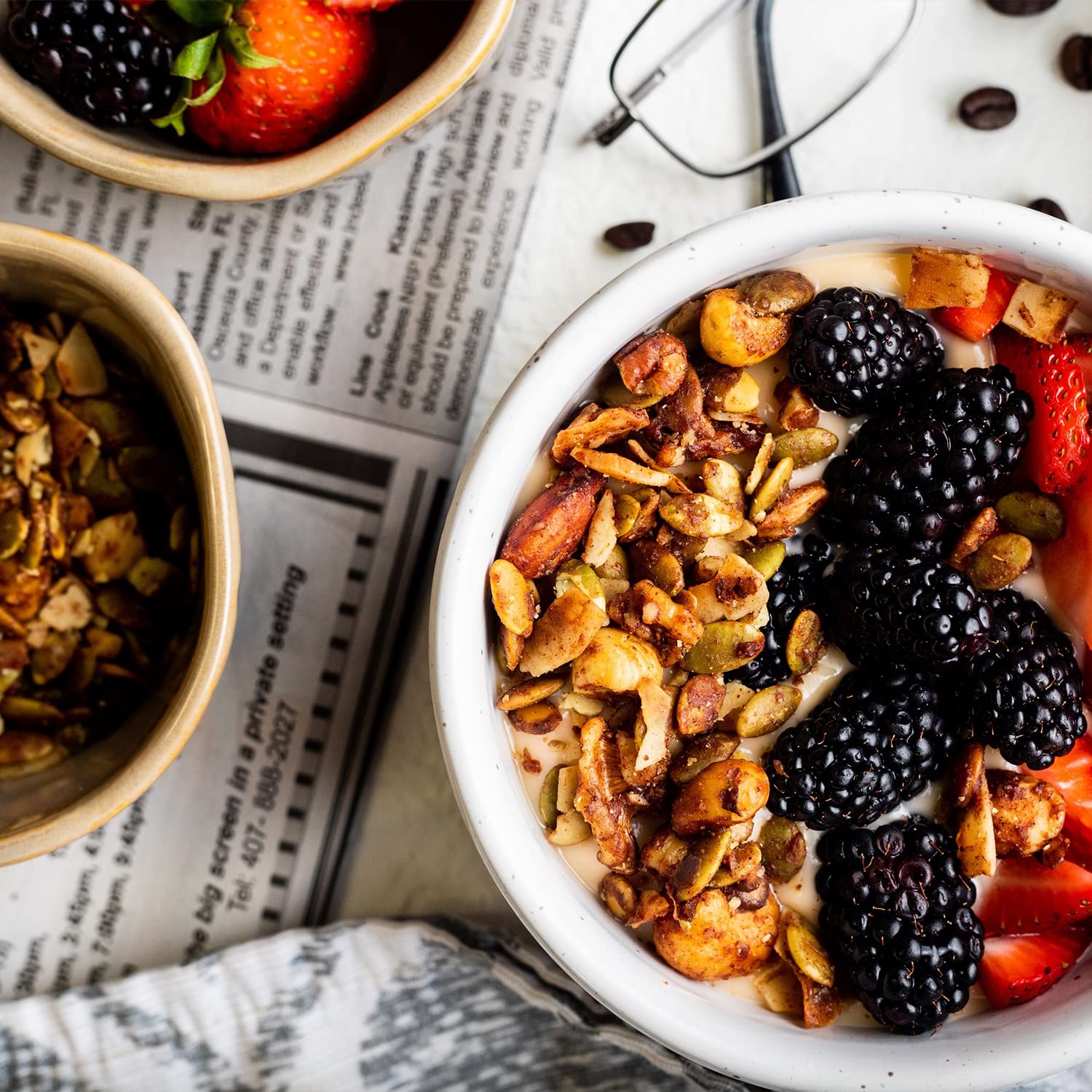 Better Than Provisions 5 Nut Grain-Free Granola, Keto Food, 3 Pack of Cinnamon Vanilla, with Almonds, Macadamia Nuts, Walnuts, Hazelnuts, Pecans, Pumpkin Seeds, Coconut, Spices, Healthy Snacks (9oz) (3 Count)