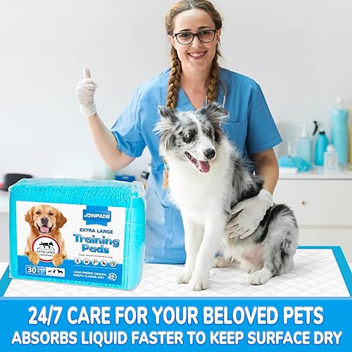 Miniatura 3 de JOINPADS Almohadilla para orina de perro, almohadillas para entrenamiento de cachorros para mascotas, almohadillas extragrandes, desechables,