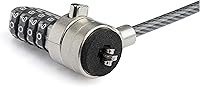Vista 3 de StarTech.com Bucle de expansión universal de bloqueo de cable para laptop, 6 pulgadas (5.9 in) antirrobo con combinación de 4 dígitos con ranura