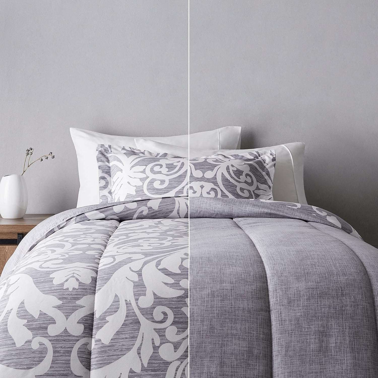 Amazon Basics UltraSoft LightWeight Microfiber Reversible Comforter