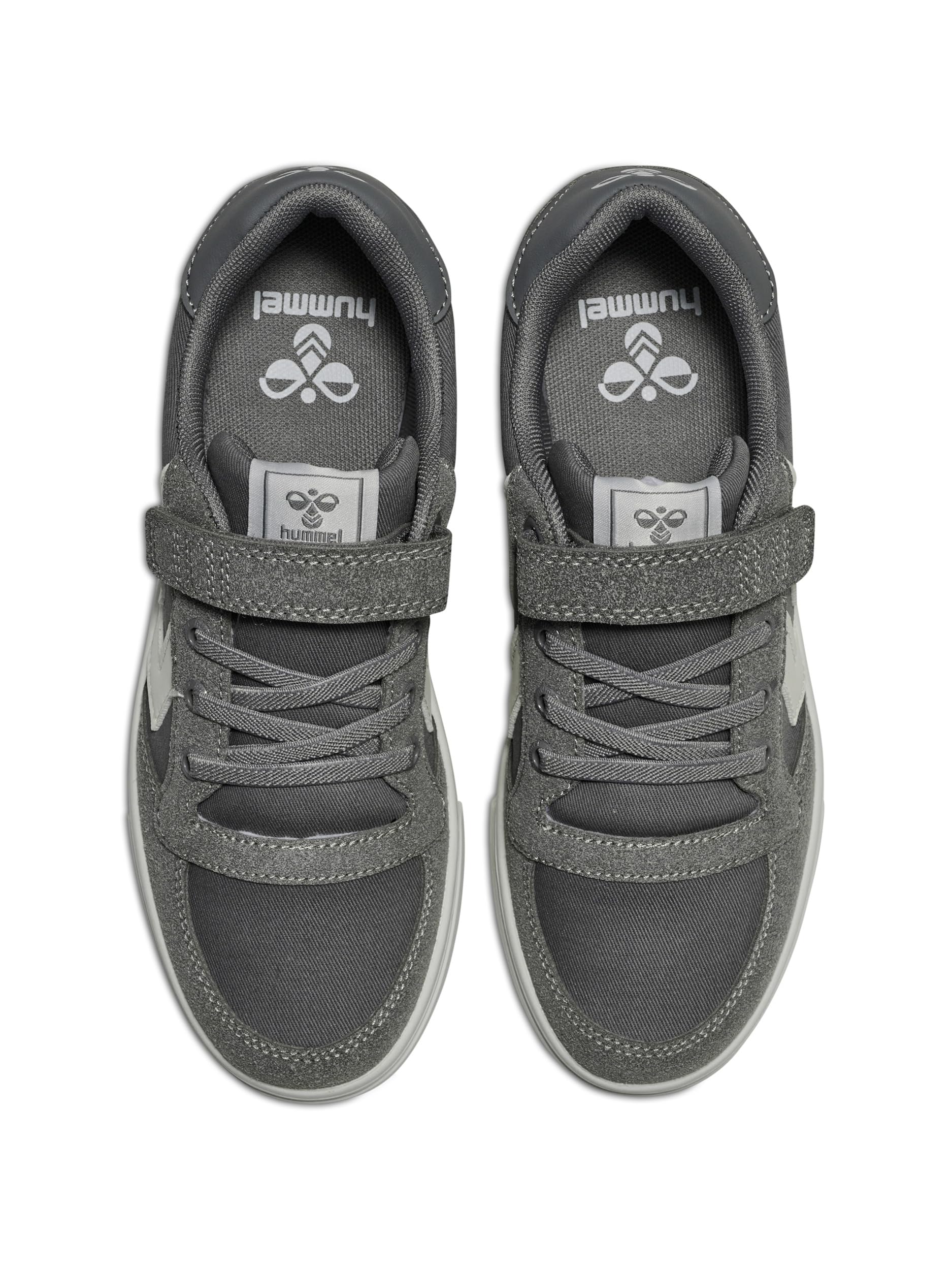 hummel Kids Slimmer Stadil Low Sneaker, Grey, Size 39