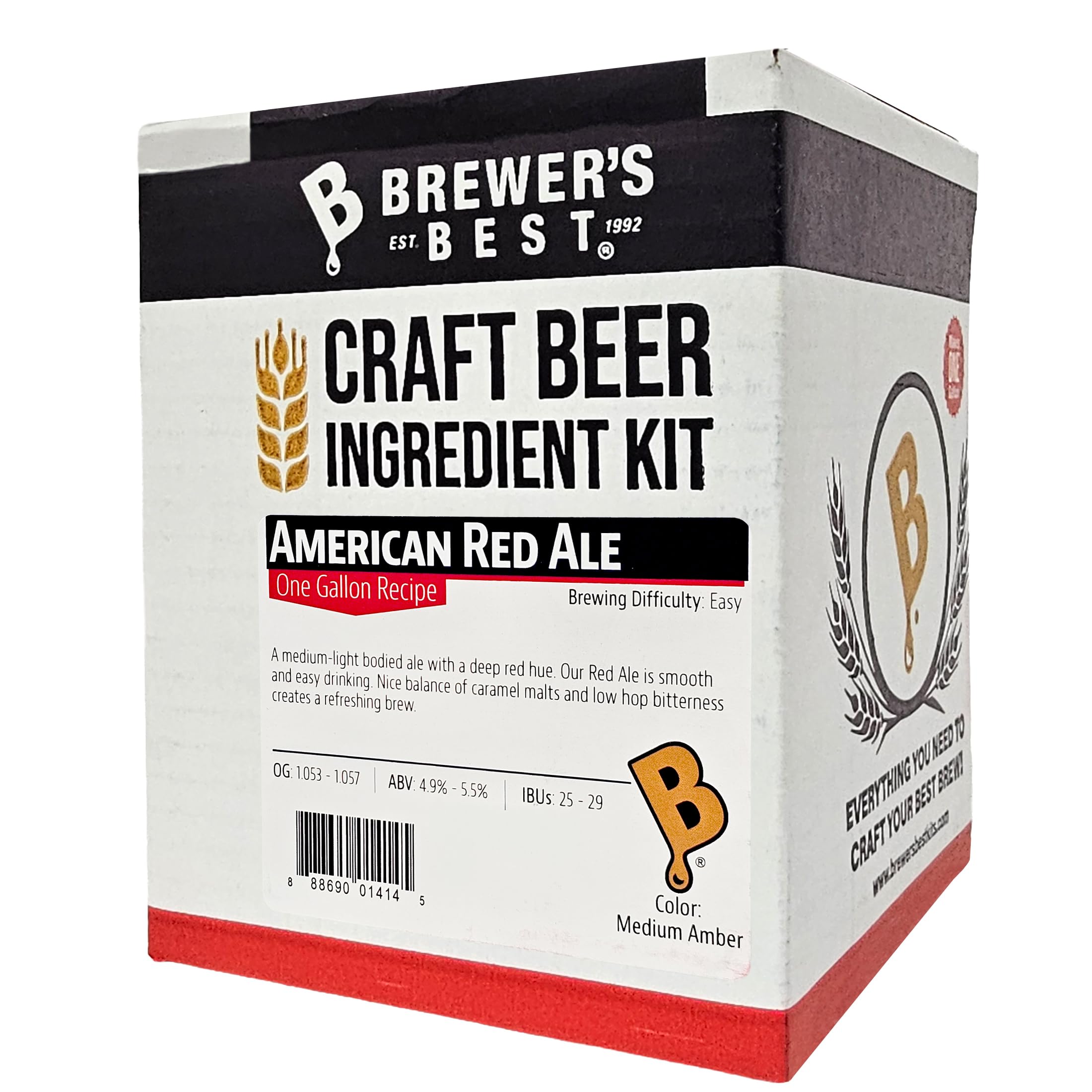 Home Brew Ohio Best One Gal - Kit de ingredientes de cerveza (alelo rojo americano)
