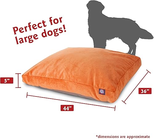 Miniatura 80 de Majestic Pet Villa - Cama rectangular para perro, lavable, cama antideslizante y cómoda para mascotas, cama de jaula con funda extraíble lavable,