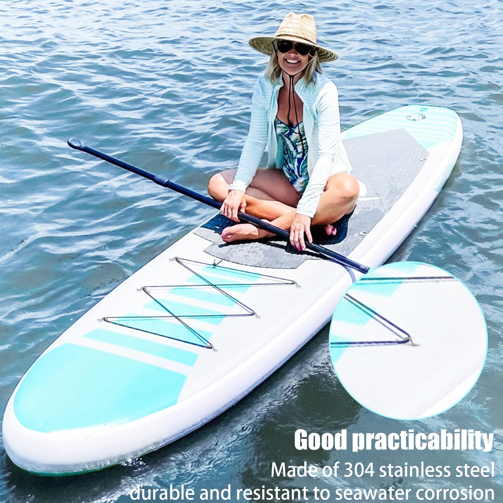 30 Ganci A Occhiello In Acciaio Inox 304 - Per Soffitto, Barche, Attrezzature, Con Viti Included