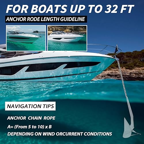 Miniatura 5 de Heavy Duty DeltaWing Style Boat Anchor,316 Stainless Steel,Premium Marine Grade Polished