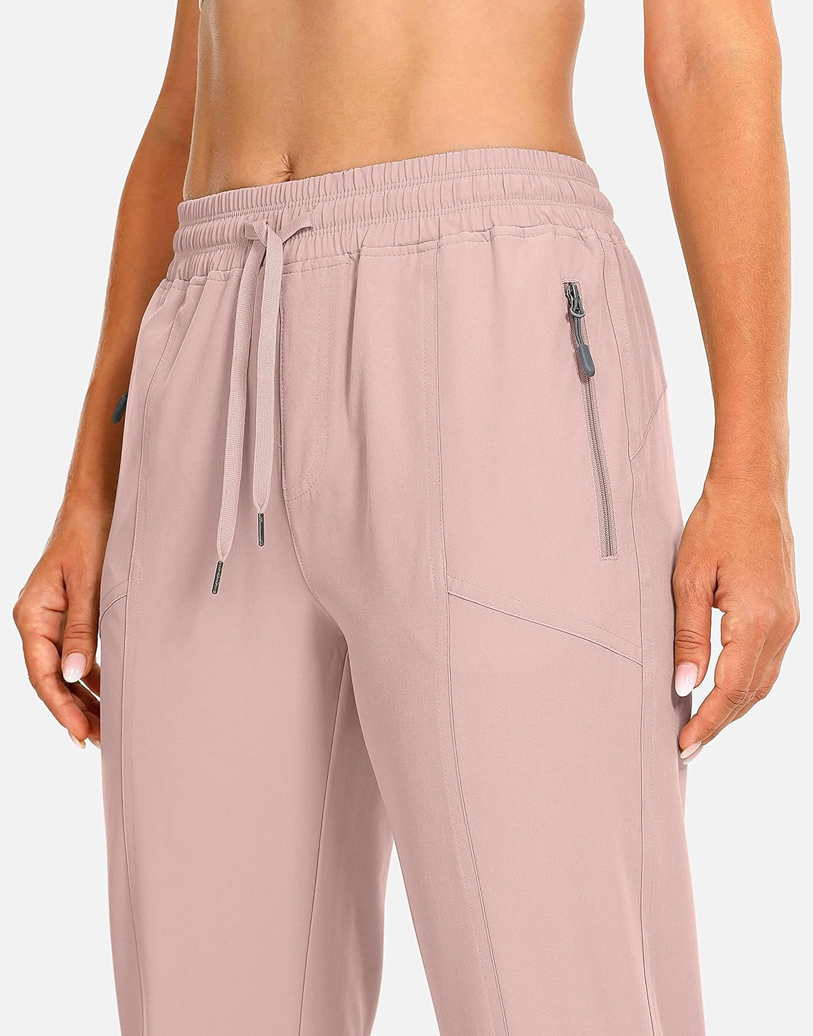 Soothfeel Women's Joggers Pants Quick Dry Workout Athletic Hiking Pants for Women with Zipper Pockets : Clothing, Shoes & Jewelry