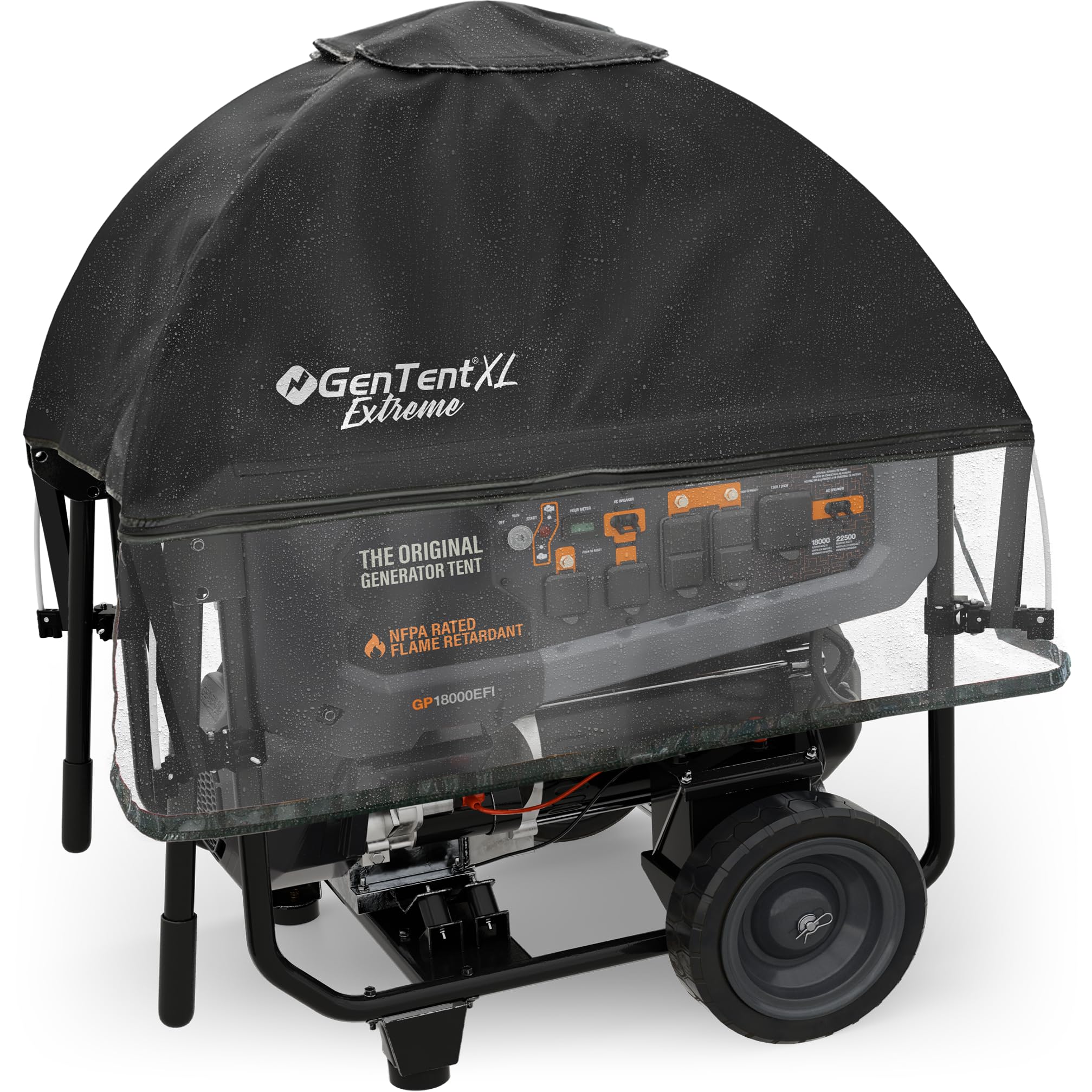 GenTent XL Universal Open Frame Generator Tent, Black, XL - Extreme