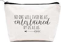 Vista 68 de LIBIHUA Bolsa de maquillaje para mujer, bolsa de cosméticos regalos para ella, bolsa de viaje femenina, Beige natural, 283-a mi increíble tía futura