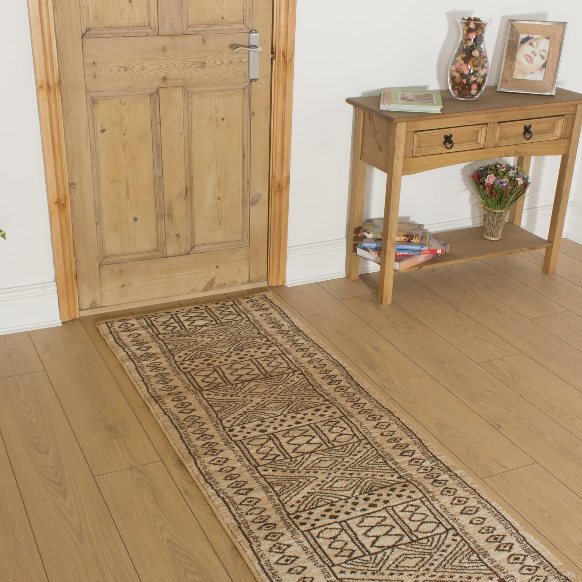 runrug Soft & Luxurious Hallway Runner Rug - Comfortable Carpet for Hall, Kitchen & Corridor - Multiple Sizes - Stain-Resistant, Dirt-Resistant - 70cm x 390cm - 9mm Thick - Afrikans, Berber โ image 1