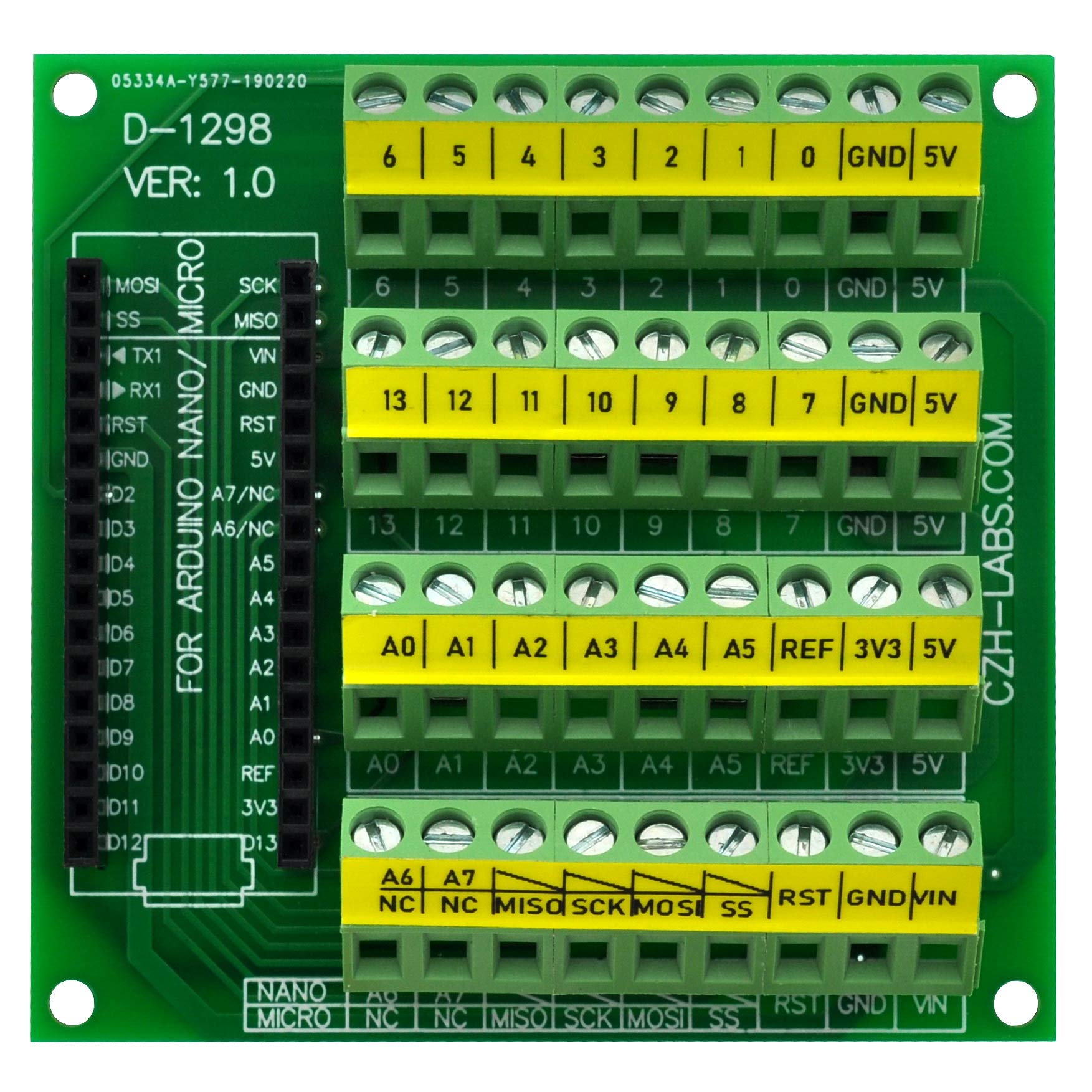 Bloc de bornier à vis pour Arduino Nano résout les pannes de fils