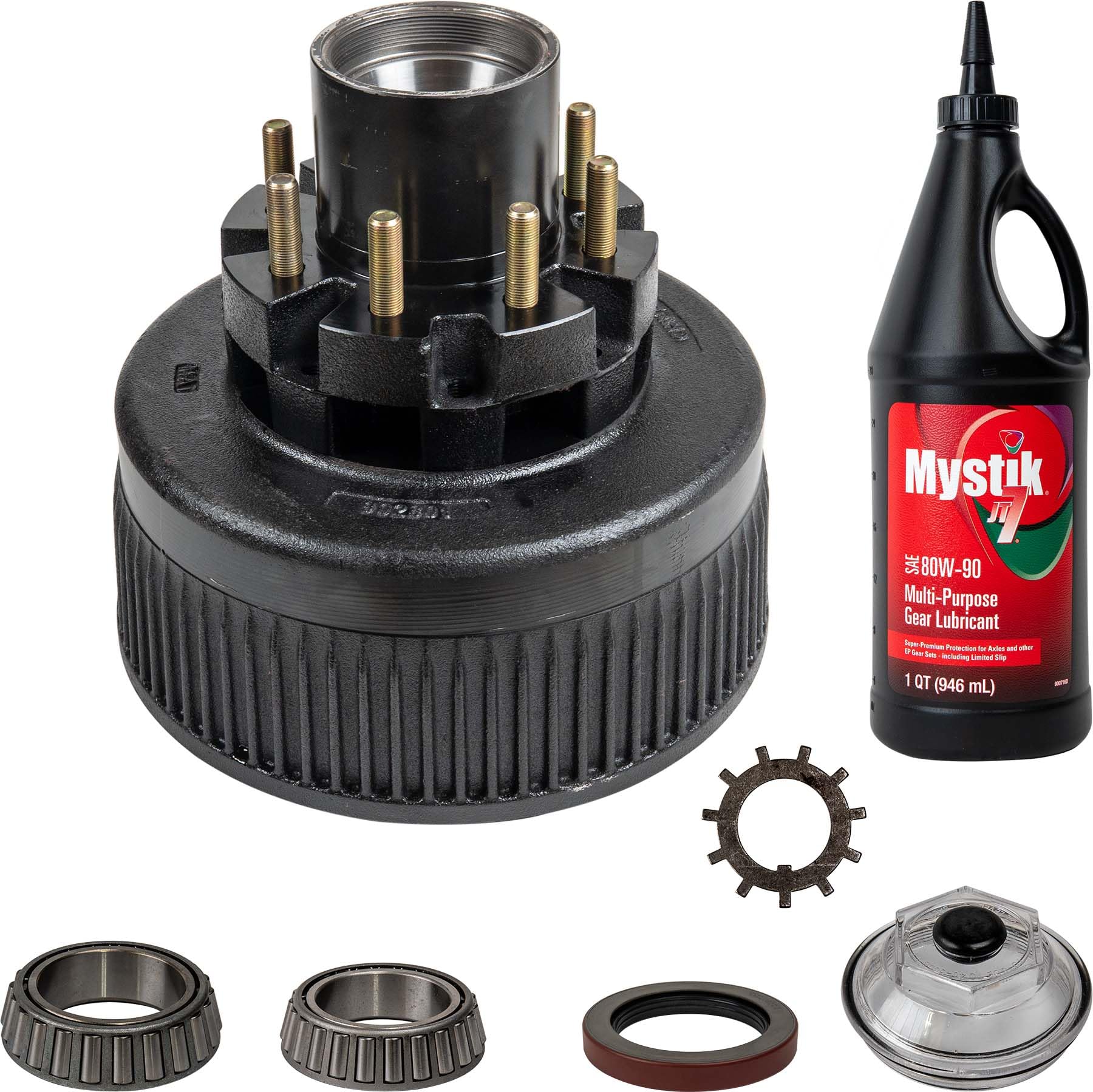 The Trailer Parts Outlet - 12K TK Axle Hub & Drum Aseembly - 12000lb Capacity - 8x6.5 Bolt Pattern