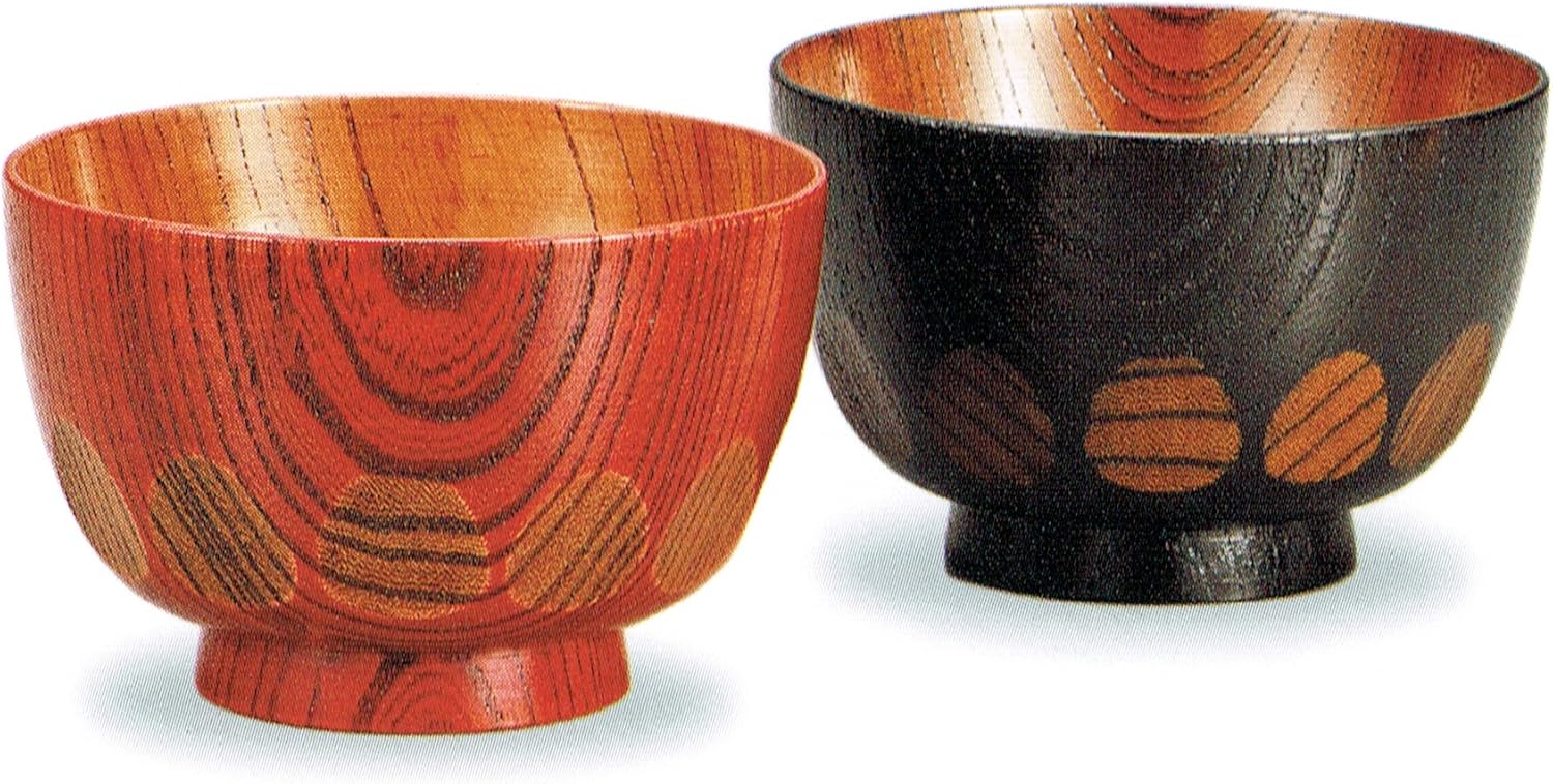 輪島塗 黒呂色蓋内銀地 紅葉蒔絵煮物椀五客 漆器・輪島塗：紅葉箔絵黒