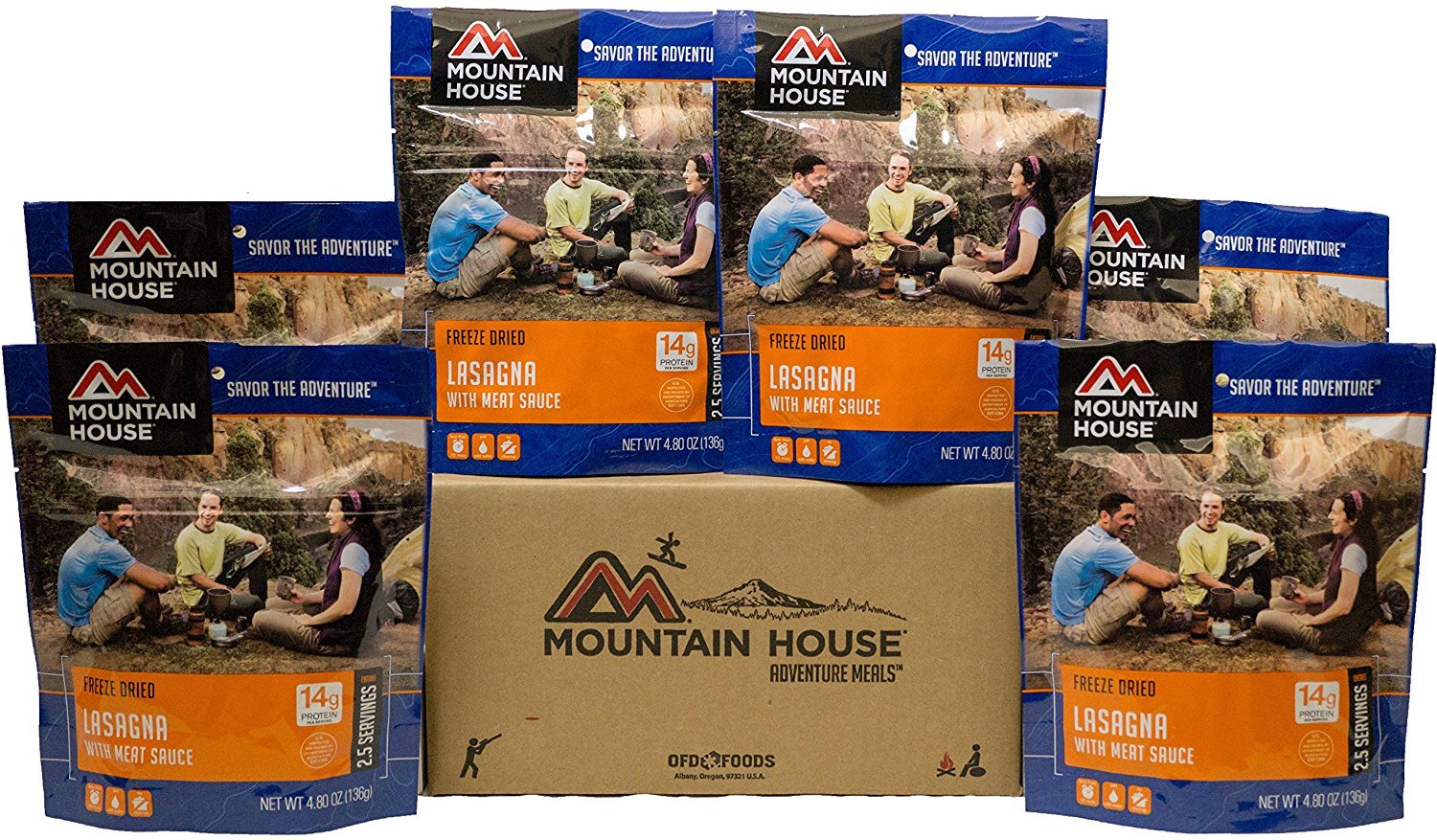 Mountain House Lasagna with Meat Sauce | Freeze Dried Backpacking & Camping Food