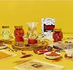 Thoughtfully Gourmet, DIY Hot Sauce Set, Hot Sauce Making Kit Includes 4 Skull Shaped Reusable Glass Jars, 2 Funnels, Seasonings, Gloves and Recipe Book to Make Your Own Hot Sauce