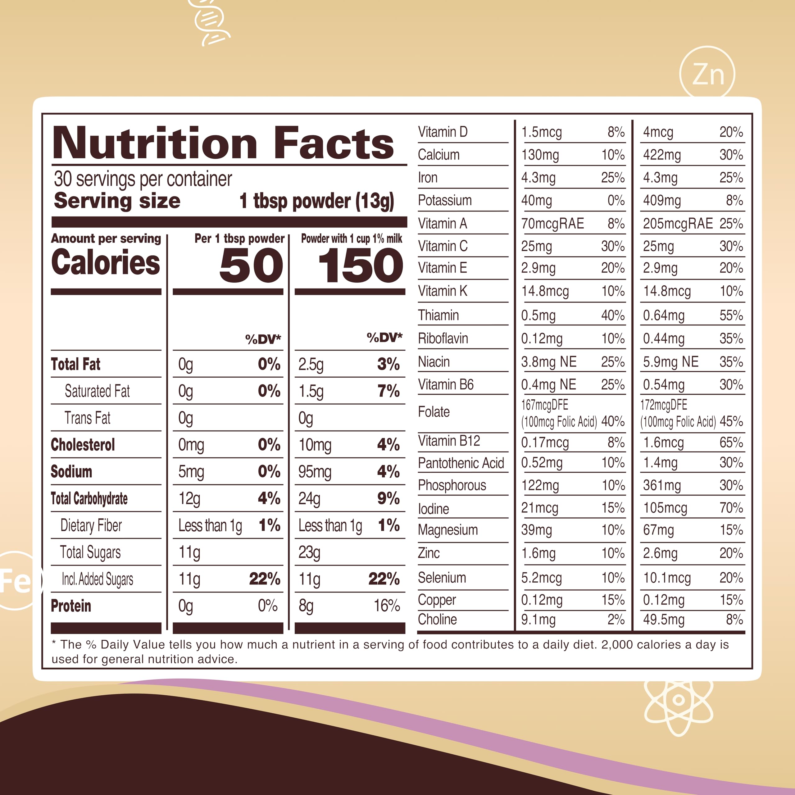Cal-C-Tose Powdered Chocolate Drink Mix 14.1 oz (12-Pack)