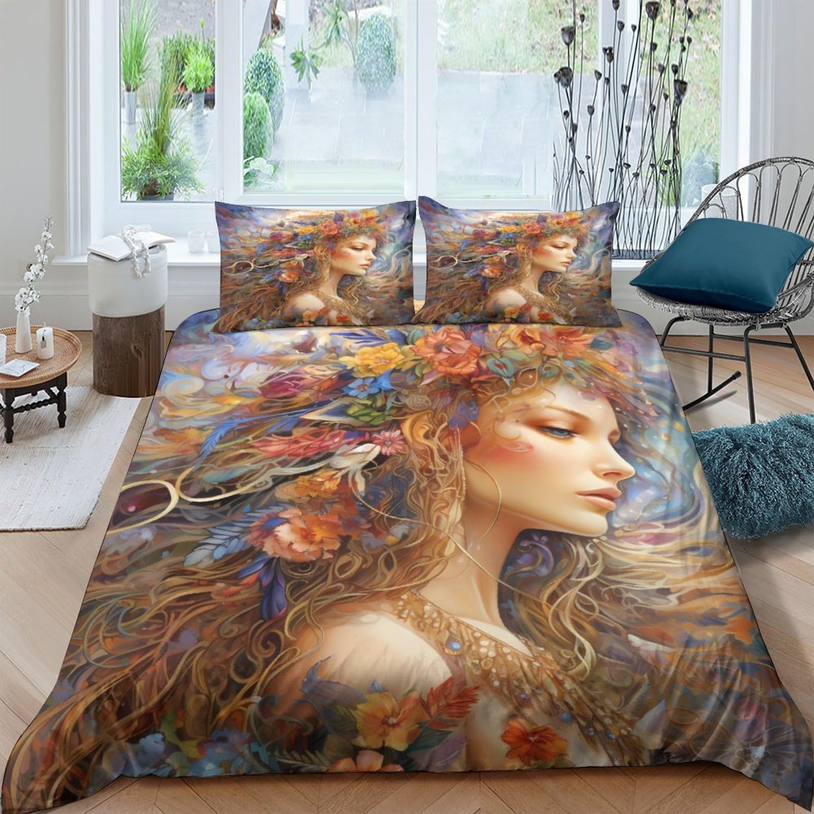 Housse de couette fantastique 3D hypoallergénique et infroissable avec taies de lit