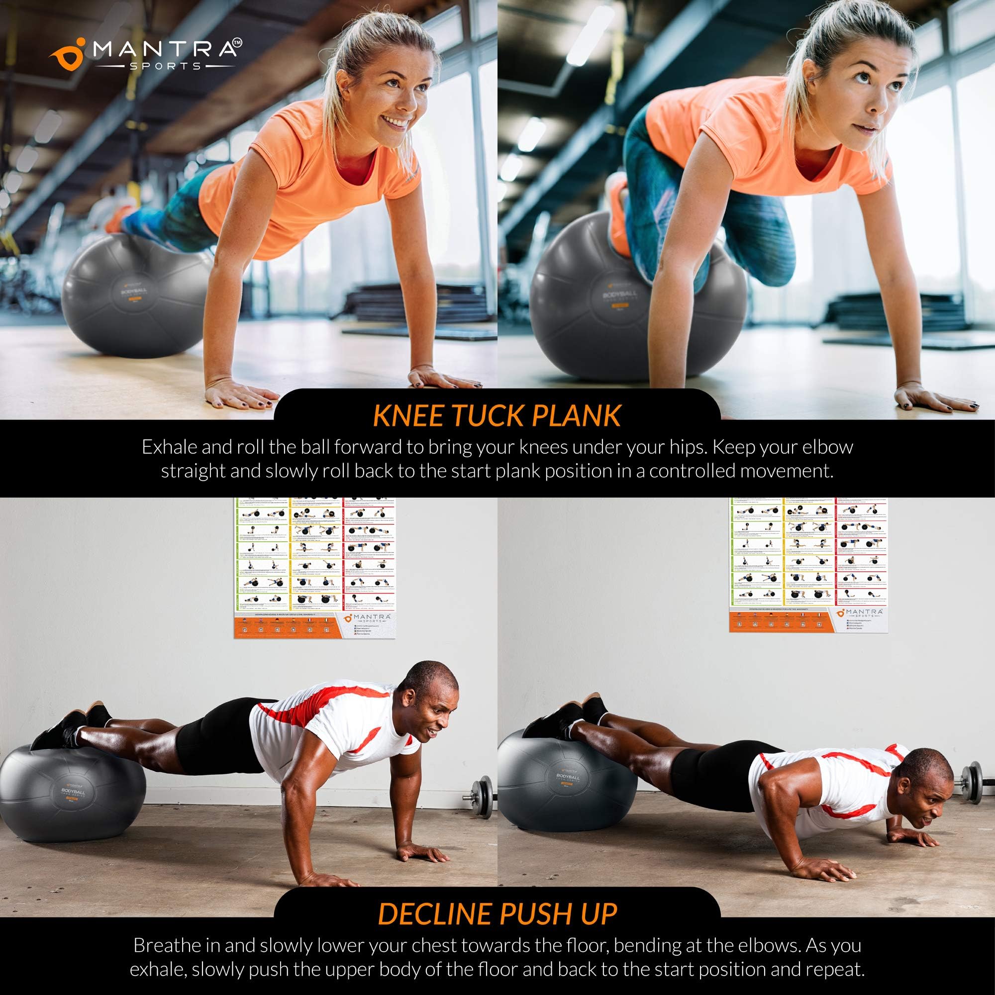 Palla da yoga, pilates, fitness, gravidanza, stabilità, equilibrio, riabilitazione, allenamento, casa, palestra, ufficio, sedia con pompa rapida inclusa