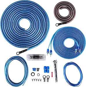 Skar Audio 4 Gauge CCA Complete Amplifier Installation Wiring Kit, SKAR4ANL-CCA
