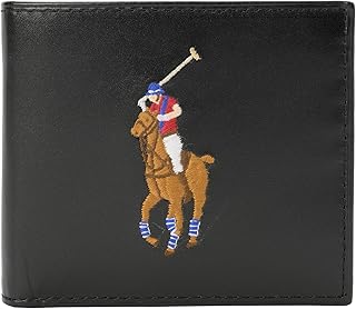 [POLO RALPH LAUREN] ポロ ラルフローレン 2つ折り財布 405898356 002 BIFOLD WALLET ブラック 黒 [並行輸入品]