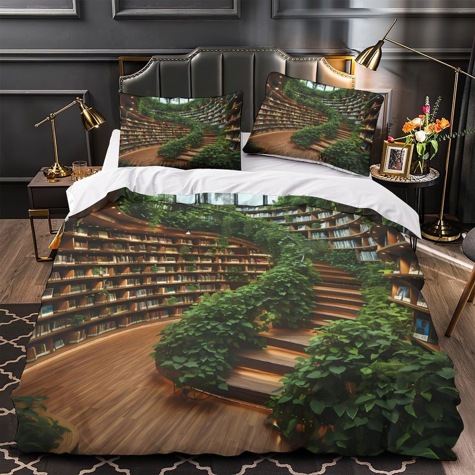 Housse de couette militaire hypoallergénique 260x220 en microfibre ultra douce à fermeture éclair