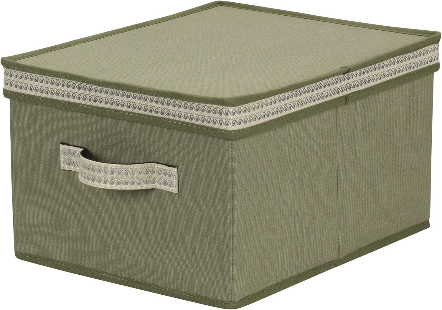 Household Essentials Storage Box with Decorative Trim