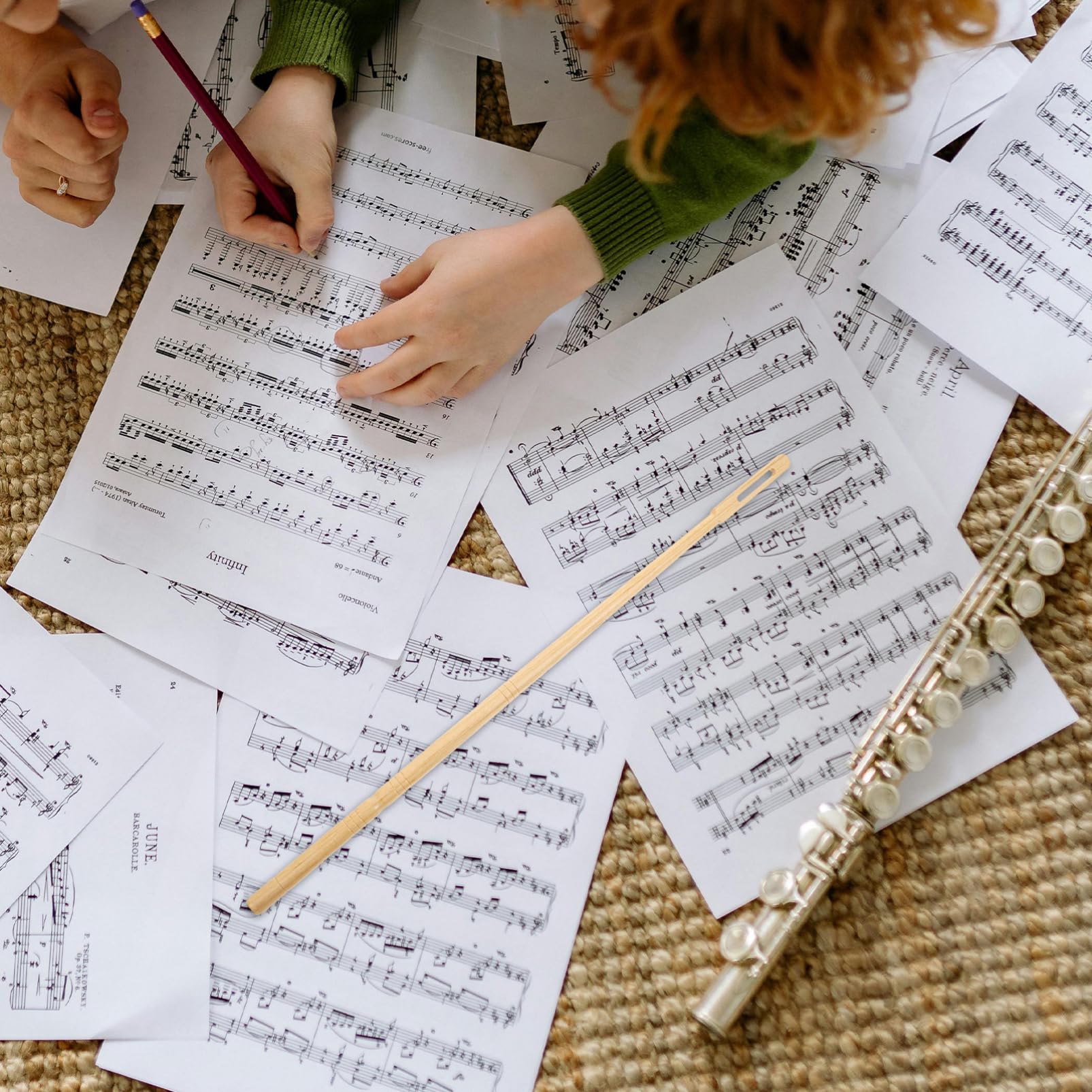 Asta Di Pulizia Acero Per Flauto Strumento Di Manutenzione Per Interni Kit Pulizia Flauto Per Performance Ottimale e Longevità Instrumento