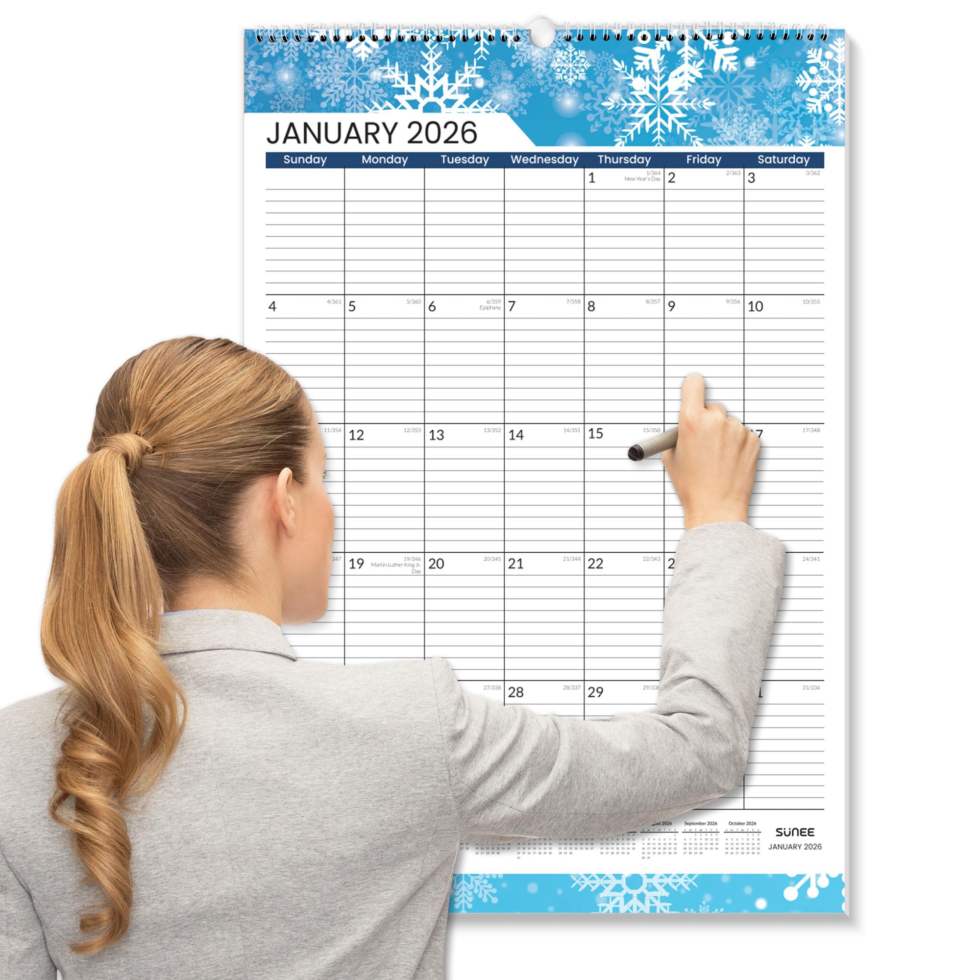 Locker.Ink | Get Ready for Spring 2026 with These Beautiful Wall Calendars SUNEE 2026 Wall Calendar (Large)