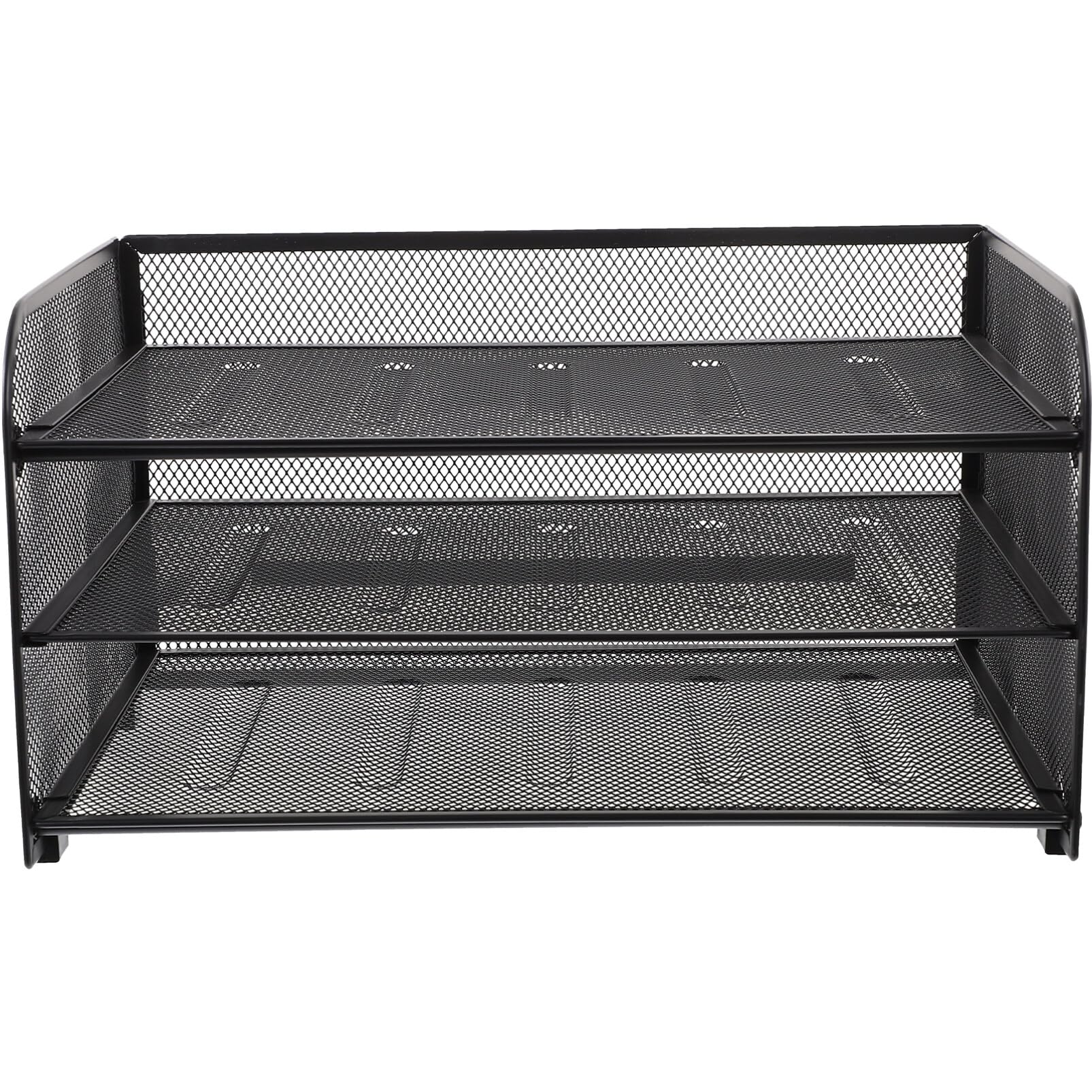 MAGICLULU Archivador Multicapa Estante De Almacenamiento De Cartas Bandeja De Papel Apilable Bandeja De Almacenamiento De Archivos Portadocumentos Cajón Organizador Metal Plegable Oficina
